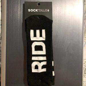 Sock Talk “RIDE OR DIE” Crew Socks Cushioned Sole Arch Support Enhanced Comfort